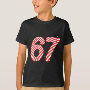 67 Godisbit Xmas Jul Six Seven Jul Skämt Roligt T Shirt