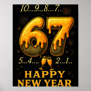 67 Gott Nytt År Sex Sju Rolig Nedräkning 2026 B Poster