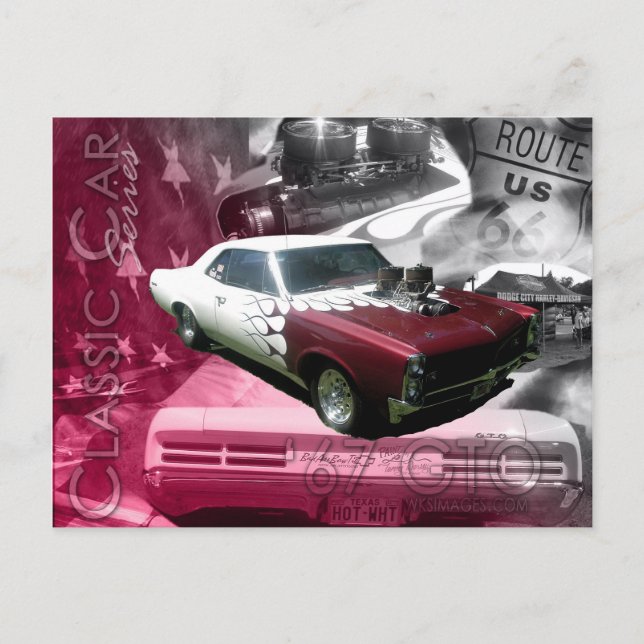 67 GTO -Classic Bil Serie Vykort (Framsida)