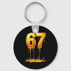 67 Guld Drip Rolig Sex Sju Meme Pojkar Barn 6 7 Dr Nyckelring