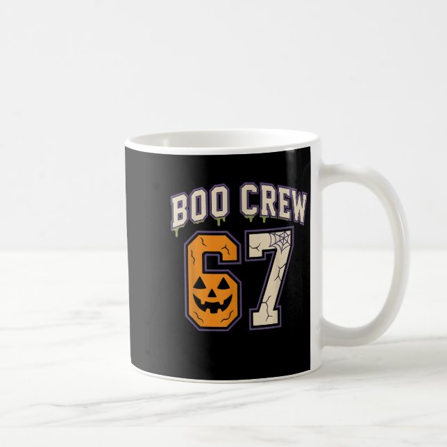 67 Halloween Boo Besättning Tröjor Brainrot Meme S Kaffemugg (Höger)