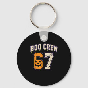 67 Halloween Boo Crew Sports Jersey Brainrot Meme Nyckelring