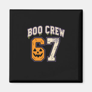 67 Halloween Boo Crew Sporttröja Brainrot Meme Magnet