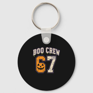 67 Halloween Boo Crew Sporttröja Brainrot Meme Nyckelring