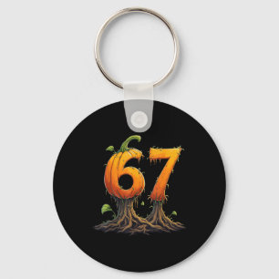 67 Halloween Brainrot Meme 6 7 Nummer Sex Sju P Nyckelring