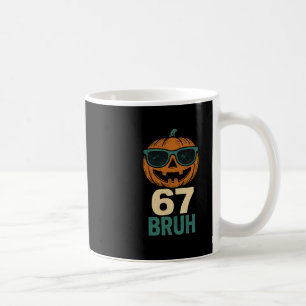 67 Halloween Bruh Pumpkin 6-7 Meme Gen Alpha Slang Kaffemugg