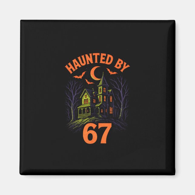67 Halloween Costume Brainrot Teacher 6-7 Meme Six Magnet (Framsidan)