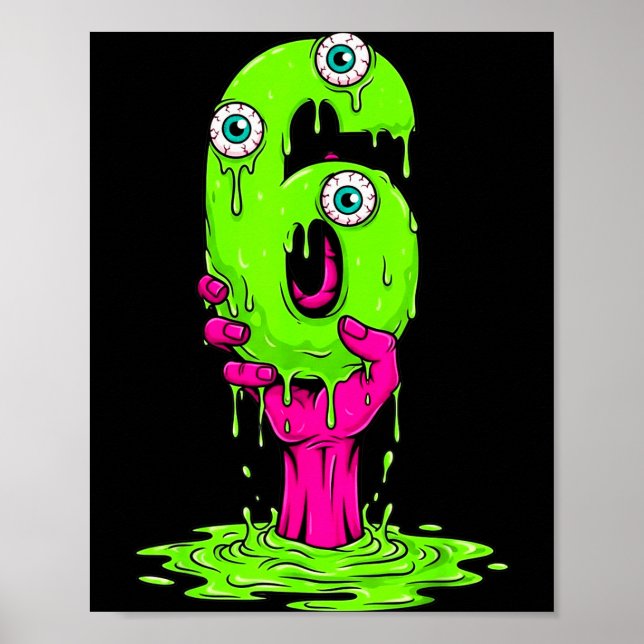 67 Halloween Costume Funny Number 6 Six Meme For G Poster (Framsidan)