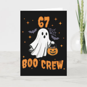 67 Halloween Ghost Boo Crew Matchande Roliga Hjärn Kort