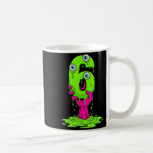 67 Halloween-kostym Roligt Nummer 6 Sex Människo-m Kaffemugg