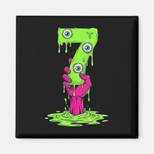 67 Halloween-kostym Roligt Nummer 7 Sju Meme För Magnet