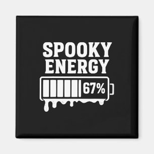 67 Halloween Kuslig Energi Brainrot Meme Sex Sju Magnet