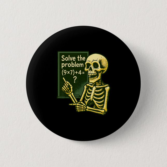 67 Halloween Math Funny Six Seven Meme Brainrot Sk Knapp (Framsida)