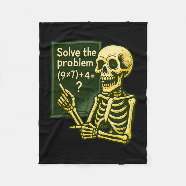 67 Halloween Math Rolig Six Seven Meme Brainrot Sk Fleecefilt (Framsidan)