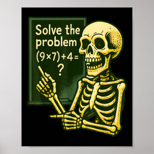 67 Halloween Math Rolig Six Seven Meme Brainrot Sk Poster