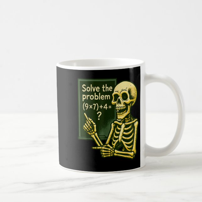 67 Halloween Math Roligt Sex Sju Meme Brainrot Sk Kaffemugg (Höger)