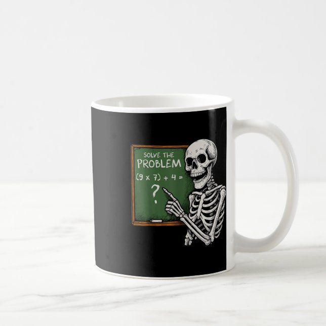 67 Halloween Math Roligt Six Seven Meme Brainrot S Kaffemugg (Höger)
