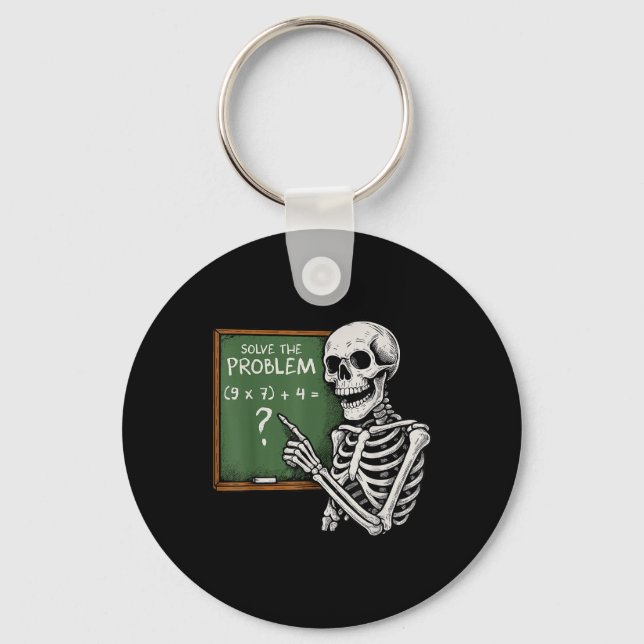 67 Halloween Math Roligt Six Seven Meme Brainrot S Nyckelring (Framsida)