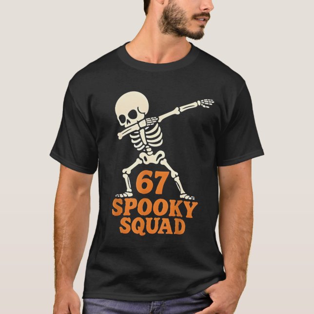 67 Halloween Meme 6 7 Numbers Six Seven Funny Kids T Shirt (Framsida)