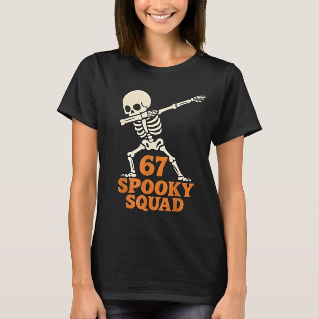 67 Halloween Meme 6 7 Numbers Six Seven Funny Kids T Shirt (Framsida)