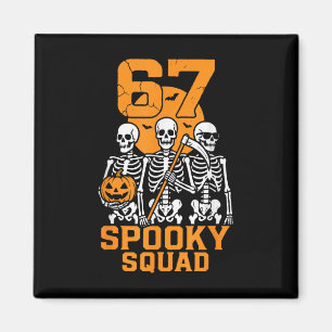 67 Halloween Meme 6 7 Nummer Sex Sju Barn Skelett Magnet