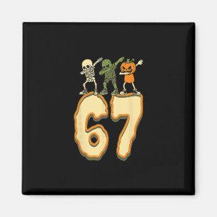 67 Halloween Meme 6 7 Nummer Sex Sju Roliga Barn Magnet