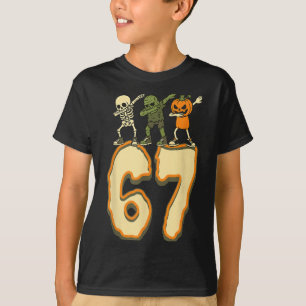67 Halloween Meme 6 7 Nummer Sex Sju Roliga Barn T Shirt