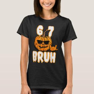 67 Halloween Meme Brain Rot Kostym Barn 6-7 Sex S T Shirt