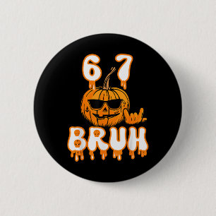 67 Halloween Meme Brainrot Dräkt Barn 6-7 Sex Sju Knapp