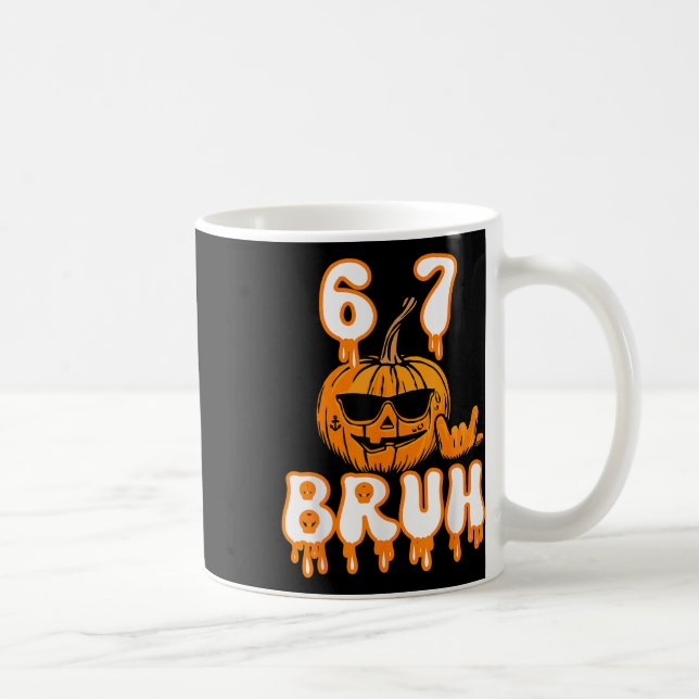 67 Halloween Meme Brainrot Kostym Barn 6-7 Sex Sju Kaffemugg (Höger)