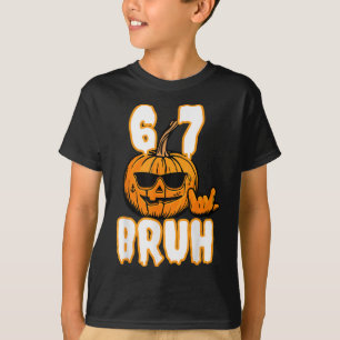 67 Halloween Meme Hjärnrot Kostym Barn 6-7 Sex S T Shirt