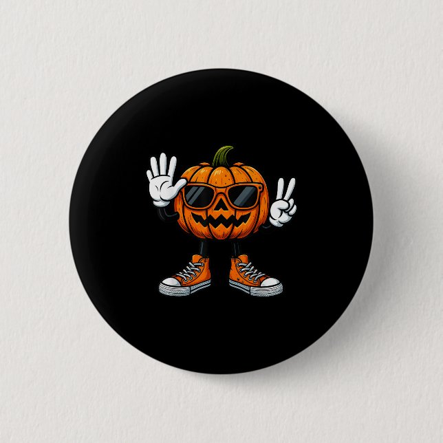 67 Halloween-pumpa Rolig Brainrot Meme Barn Sex  Knapp (Framsida)