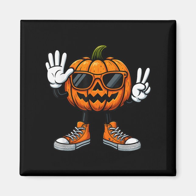 67 Halloween-pumpa Rolig Brainrot-meme Barn Sex  Magnet (Framsidan)