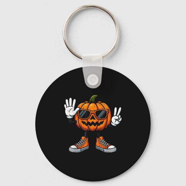 67 Halloween-pumpa Rolig Brainrot-meme Barn Sex  Nyckelring (Framsida)