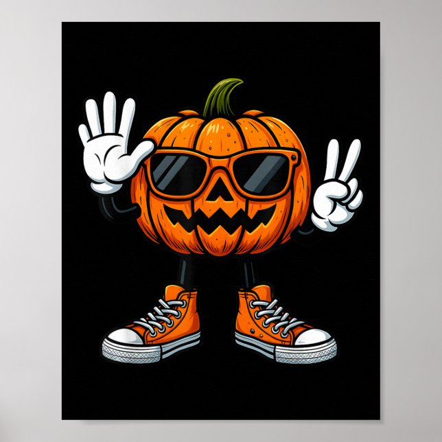 67 Halloween-pumpa Rolig Brainrot-meme Barn Sex  Poster (Framsidan)