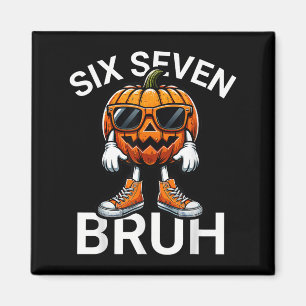67 Halloween Rolig Sex Sju Meme Brainrot Pumpa Magnet