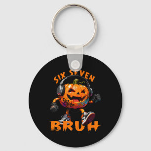 67 Halloween Rolig Sex Sju Meme Hjärnrot Pumpa Nyckelring