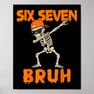 67 Halloween Rolig Sex Sju Meme Hjärnrot Pumpa Poster