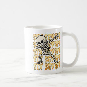 67 Halloween Rolig Sex Sju Meme Hjärnruttning Skel Kaffemugg