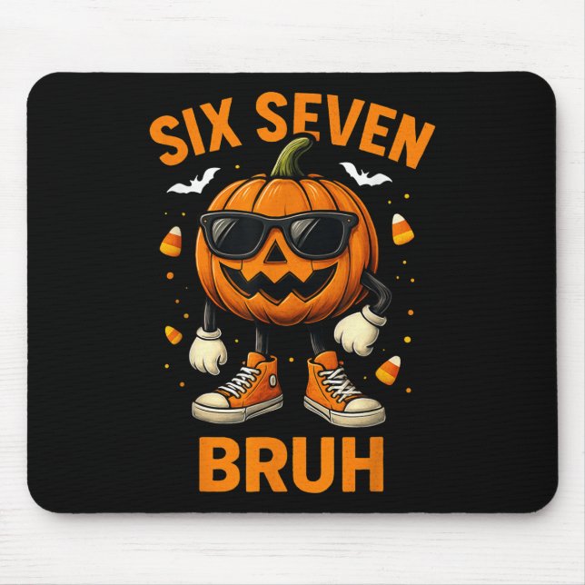67 Halloween Rolig Six Seven Meme Brainrot Pumpa Musmatta (Framsidan)