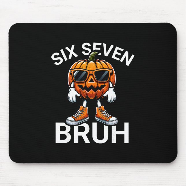 67 Halloween Rolig Six Seven Meme Brainrot Pumpa Musmatta (Framsidan)