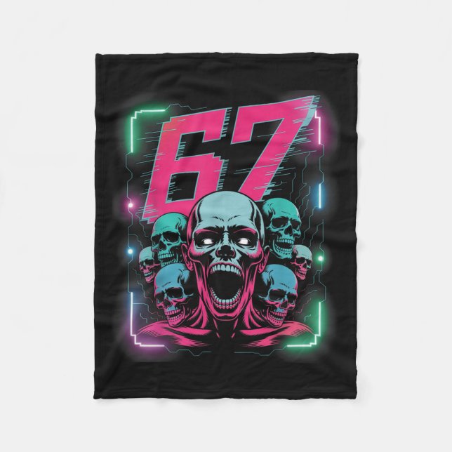 67 Halloween Scp Horror Face Y Costume Shirt Horro Fleecefilt (Framsidan)