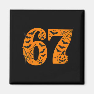 67 Halloween Sex Seven Brainrot Meme Boys Kids Rol Magnet