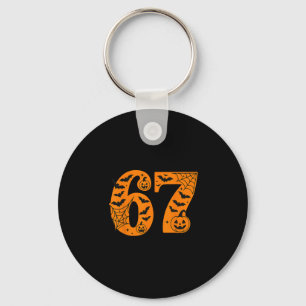 67 Halloween Six Seven Brainrot Meme Pojkar Barn K Nyckelring