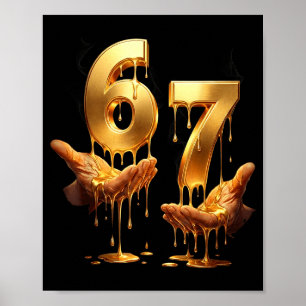 67 händer sex sju 6 7 guld dropp tonåringar pojkar poster