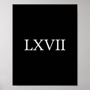 67 Historiememe Six Seven Historiker Rolig Histori Poster
