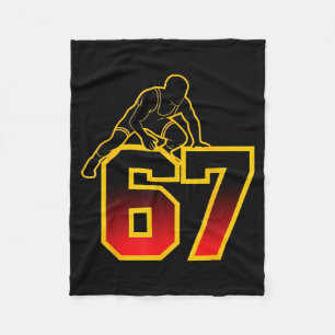 67 Hjärnfördärv Ungdom wrestling Drip - Roliga Bar Fleecefilt