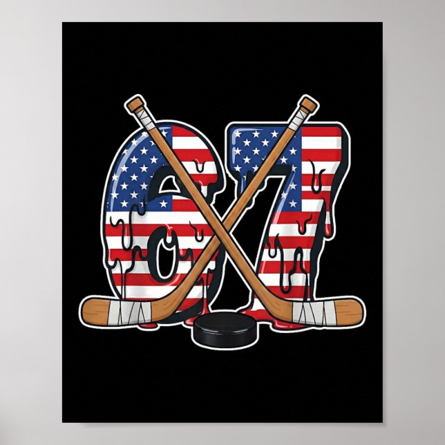 67 Hockey Drip Number Funny Meme Gen Alpha Slang S Poster (Framsidan)