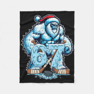 67 Hockey Drip Number Funny Meme Style Boys Graphi Fleecefilt