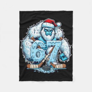 67 Hockey Drip Number Funny Meme Style Boys Graphi Fleecefilt